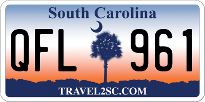 SC license plate QFL961