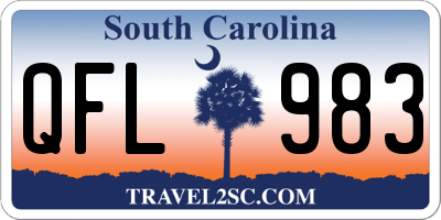 SC license plate QFL983