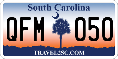 SC license plate QFM050