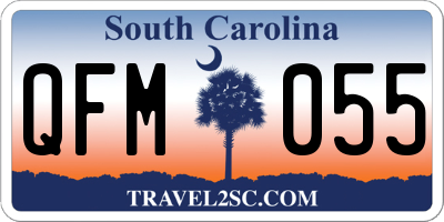 SC license plate QFM055