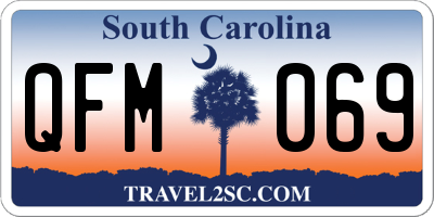 SC license plate QFM069