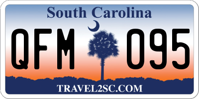 SC license plate QFM095