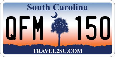 SC license plate QFM150