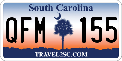 SC license plate QFM155