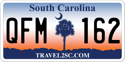 SC license plate QFM162