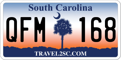 SC license plate QFM168
