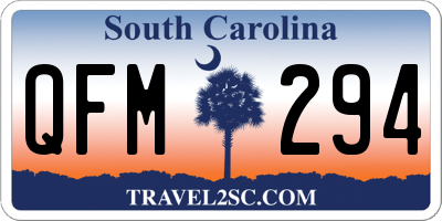 SC license plate QFM294