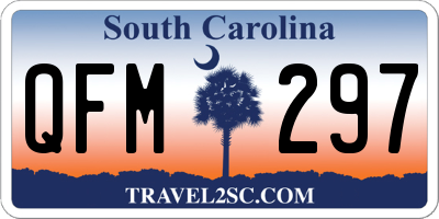 SC license plate QFM297