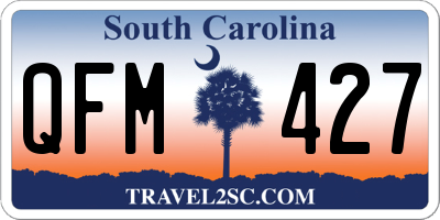 SC license plate QFM427