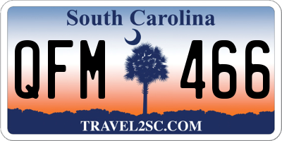SC license plate QFM466