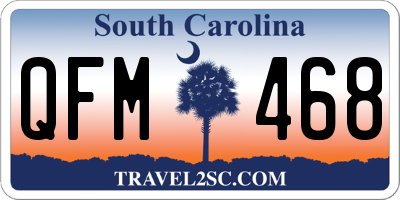 SC license plate QFM468