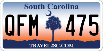 SC license plate QFM475