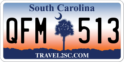SC license plate QFM513