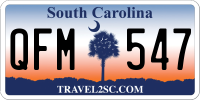 SC license plate QFM547