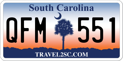 SC license plate QFM551