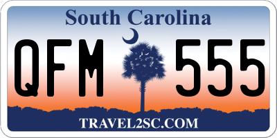 SC license plate QFM555