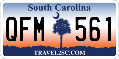 SC license plate QFM561