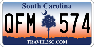 SC license plate QFM574
