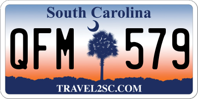 SC license plate QFM579