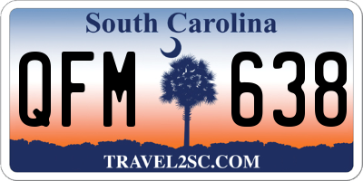 SC license plate QFM638