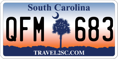 SC license plate QFM683