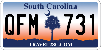 SC license plate QFM731