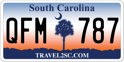 SC license plate QFM787