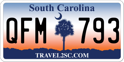 SC license plate QFM793
