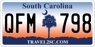 SC license plate QFM798