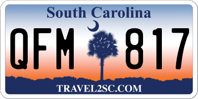 SC license plate QFM817