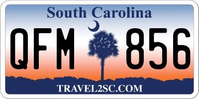 SC license plate QFM856