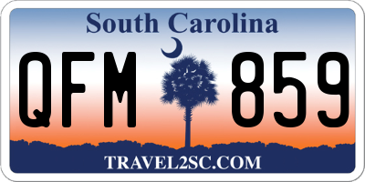 SC license plate QFM859