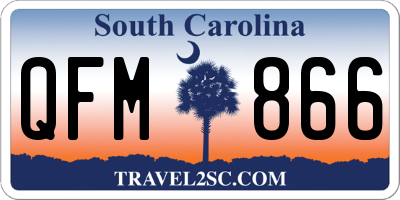 SC license plate QFM866