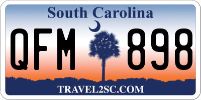 SC license plate QFM898