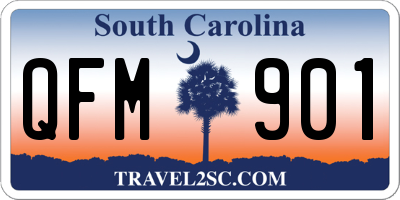 SC license plate QFM901