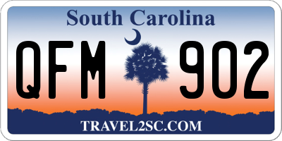 SC license plate QFM902