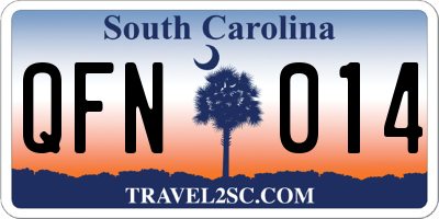 SC license plate QFN014