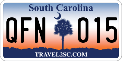 SC license plate QFN015