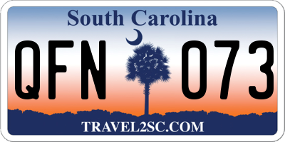 SC license plate QFN073