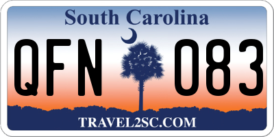 SC license plate QFN083