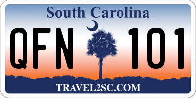 SC license plate QFN101