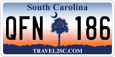 SC license plate QFN186
