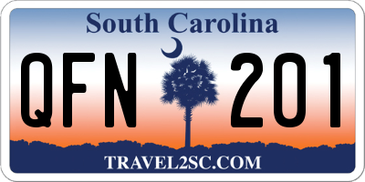 SC license plate QFN201