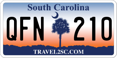 SC license plate QFN210