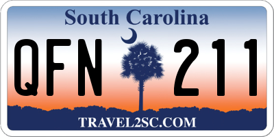 SC license plate QFN211
