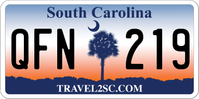 SC license plate QFN219