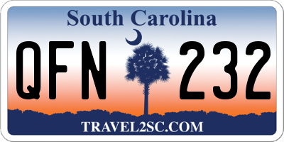 SC license plate QFN232