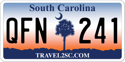 SC license plate QFN241