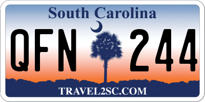 SC license plate QFN244
