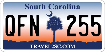 SC license plate QFN255
